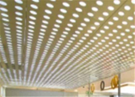 سقف های امنیتی سقف های فلزی سوراخ شده با ورق PVC با پوشش PVC