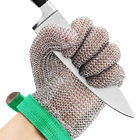 دستکش ایمنی فولاد ضد زنگ مقاوم در برابر برش برای فرآوری مواد غذایی گوشت