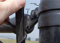 1-3 / 8 اینچ پایان راه آهن اینچ زنجیره ای با پوشش پودری سیاه