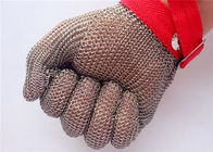 دستکش ایمنی از جنس استنلس استیل مقاوم در برابر برش صنعتی ، دستکش قصابی نامه ای زنجیره ای
