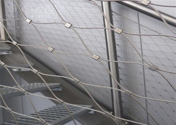 2.0MM Staircase Infill Balustrade Netting / مش سیم کابل تزئینی بیرونی / داخلی