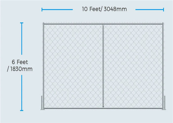 نرده های مشبک زنجیره ای 1.6 mm mm Baseball Garden Diamond Wire