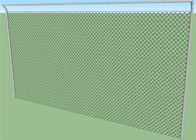 9 Gauge X 2 اینچ حصار زنجیره ای پارچه گالوانیزه برای زمین های تنیس
