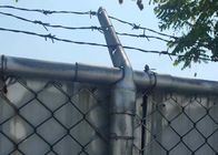 حصار زنجیره ای گالوانیزه گرم 8 فوت ارتفاع با سیم خاردار
